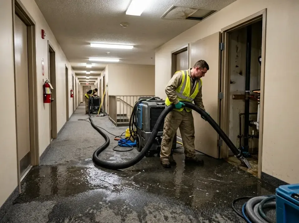 multi-unit-apartment-hallway-f-005 — frequently asked questions, Emergency Burst Pipe Water Extraction & Removal in Bay Harb…